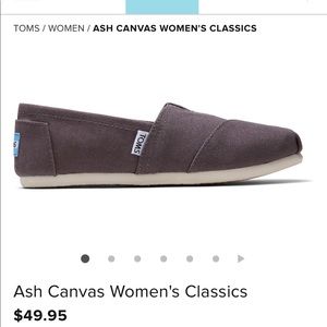 Toms Ash canvas women’s classic